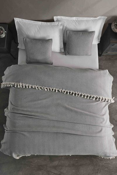 LADYNİL مفرش سرير طبيعي مزدوج مقاس 210x240