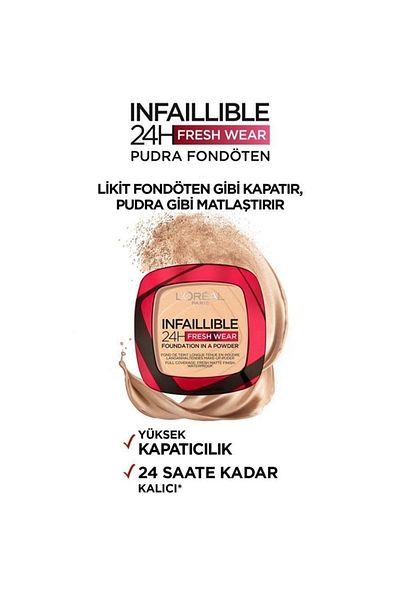 L'Oréal Paris L'Oreal Paris Infaillible 24h - Fresh Wear Powder Foundation 220 Sand