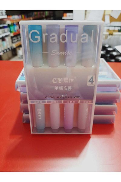 gebzeli phosphorescent pencil set 4 pcs soft (pastel) IN PURPLE-BLUE TUNES