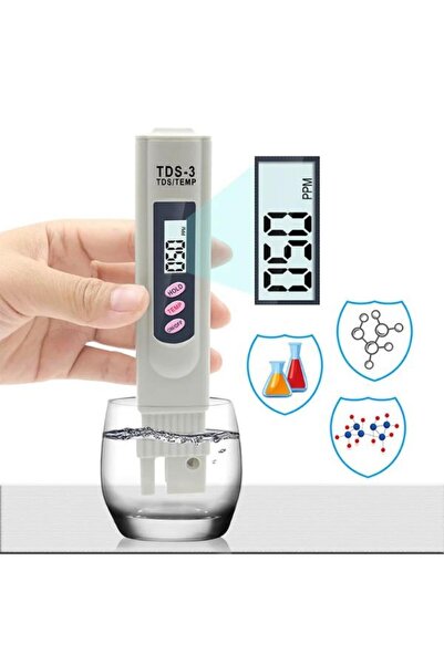 SEENERGY Se-tds3 Su Kalitesi Ölçüm Cihazı Su Ölçüm Cihazı ( Pil Hediyeli )