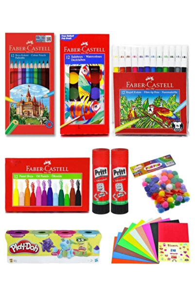 ANI OFİS KIRTASİYE A K Okul Öncesi Kırtasiye Seti Kuru Boya Sulu Boya Keçeli ...