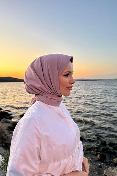 SAYRA Lilac Sandy Fabric Shawl Women's Shawl - Ready Syr005