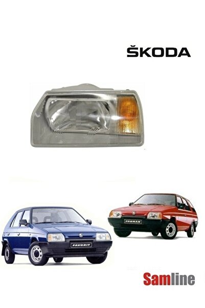 AYFAR Skoda Favorit Uyumlu Forman Sol Ön Far (1989-1990-1991-1992-1993-1995) Modeller içindir