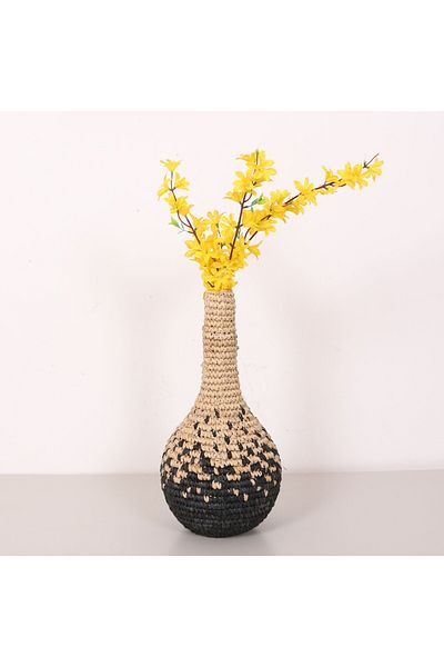 Mylamp Vază Raffia de usturoi - Ghiveci 22x42 cm