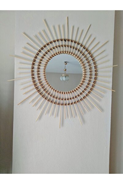 GLSTN By Bohostore Hasır Ayna & Rattan Ayna 80cm