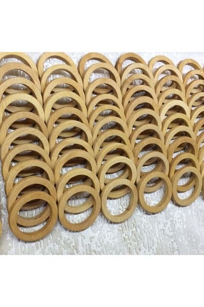AYYILDIZ HOBİ ATÖLYESİ Beech Wood 7 Cm Teether