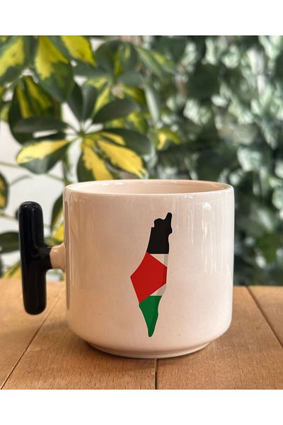 aksastore Palestine, Jerusalem, Gaza Themed Gift Custom t Mug Cup (Palestinian Map Custom Design)