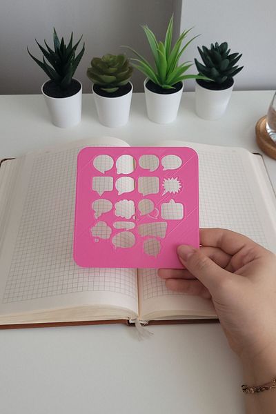 Karmelom Studio Speech Bubble Template Ruler
