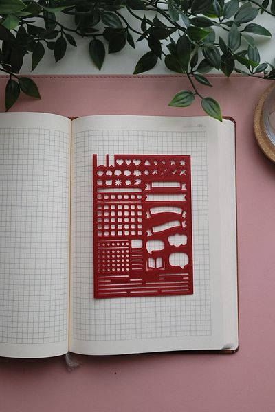 Karmelom Studio Bullet Journal Design Template Ruler