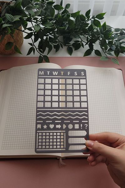 Karmelom Studio Bullet Journal Planner and Design Template Ruler Set
