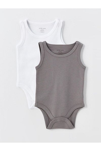 LC Waikiki Lcw Baby - Cream Colored Crew Neck Body for Baby Boy Set of 2