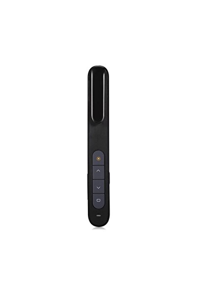 teknotrust 2 Yıl Özel Kılıflı Sunum Kumandası Wireless Presenter Laser Pointer Kalem Sunum Siyah