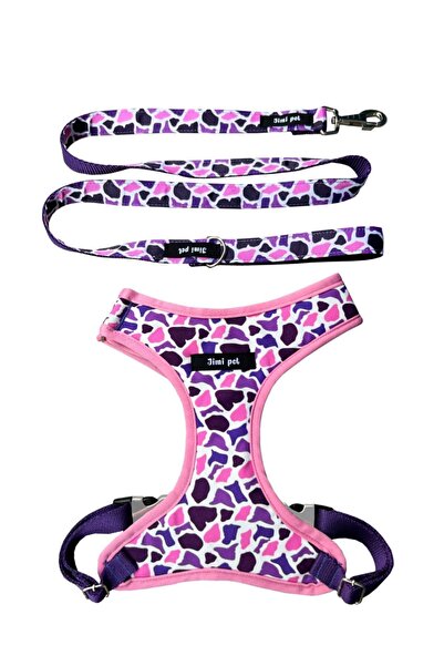 Jimi pet Air-mesh Tasma Seti Pinky Cow Model