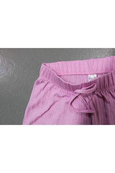 Org Marka Store FLEUR Waist Elastic Sus Laced Pocketless Combed Cotton Short