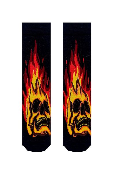 ZEYZEY MONKEY Set of 3 Skeleton Skull Pattern Socks