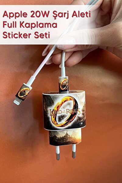 MSticker Iphone 20w Uyumlu Şarj Aleti Kaplaması - Yüzüklerin Efendisi Temalı ...