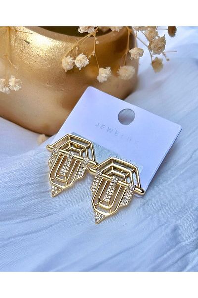 KBC STORE Serenay Leyla Gold - Kbc Earrings