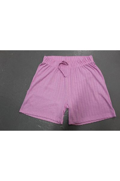 Org Marka Store FLEUR Waist Elastic Sus Laced Pocketless Combed Cotton Short
