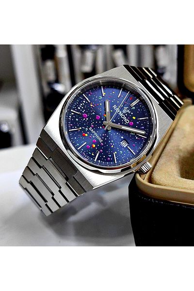 Raymond Men's Sports Watch - Sapphire Glass Steel Handle