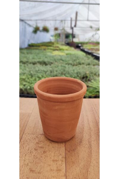 Ravza Çiçekçilik El Yapımı Kiremit Saksı ( 7,5 X 7,5 Cm Saksı )