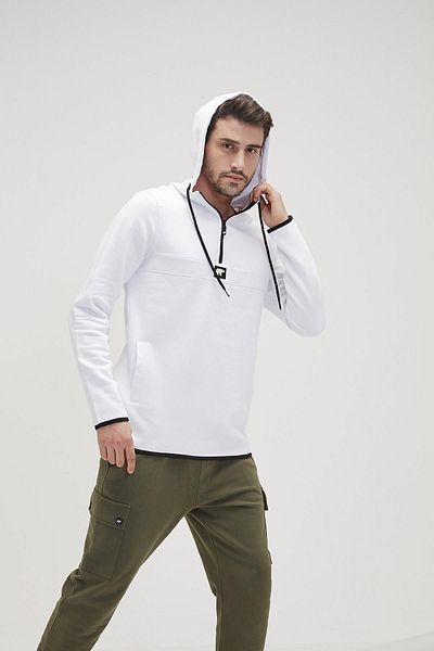 Bad Bear 19.02.27.027 Collar Zippered Hooded 2 Pocket Sweat