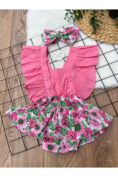 tunays shopping Baby Girl Bandana Salopet