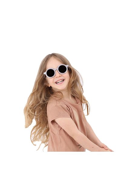 machupıcchu Scandinavian Imported Model Baby-Child Sunglasses Uva400 Protected Gray Frame Brown Glass