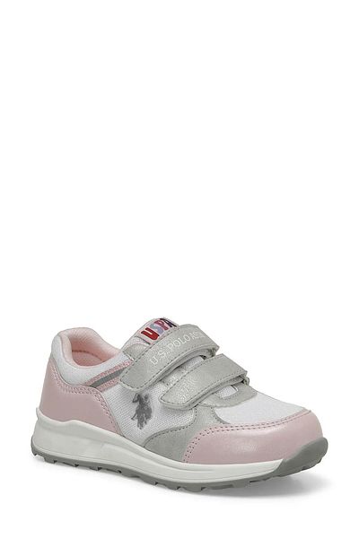 U.S. Polo Assn. Esalte Children's Running Shoes - White and Pink