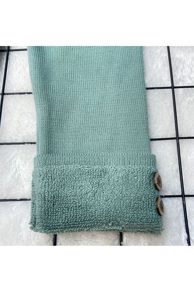 tunays shopping Unisex Thick Winter Elastic Waist Knitwear Trousers with Towel Inside