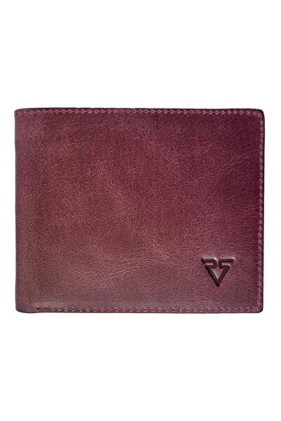 Naturel Tılsım Справжня шкіра Clasman Класичний чоловічий гаманець 3913 Бордо (Димчастий)