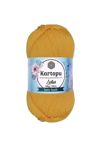 Kartopu Σκούρο κίτρινο Lotus Bikini Knit Μπλούζα - Κ318 Κλωστή