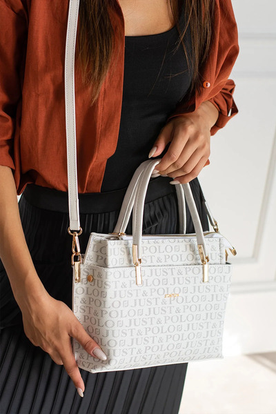 Just Polo Kadın Monogram Baskılı Yeni Sezon El Ve Omuz Çantası 232031MH