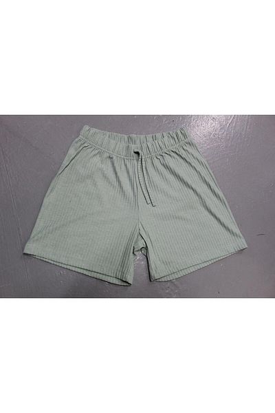 Org Marka Store FLEUR Waist Elastic Sus Laced Pocketless Combed Cotton Short