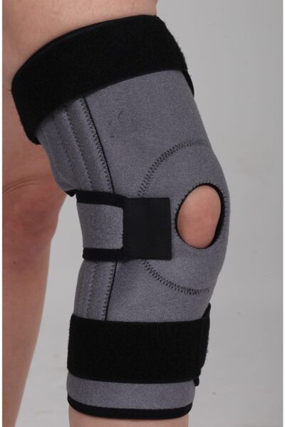 Orthosoft Gri Renk Patella Ve Ligament Destekli Dizlik