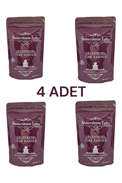 Abdurrahman Tatlıcı 100 g Turkish Traditional Coffee - 4 Pieces