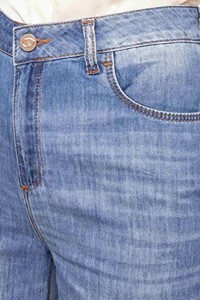 Org Marka Store MTV P548Q006BJ 5 POCKET BELDEN ASAGI BOL INEN BOL PACA SLIM DENIM PANTS