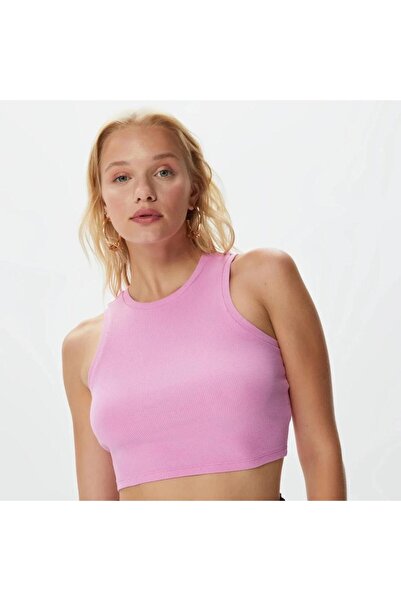 ONLY 15282771 - Fitted Fabric Crop Bodysuit, 0 Collar Sleeveless