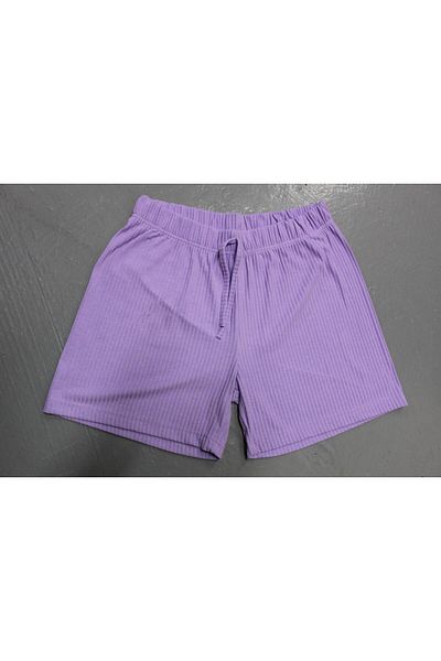 Org Marka Store FLEUR Waist Elastic Sus Laced Pocketless Combed Cotton Short