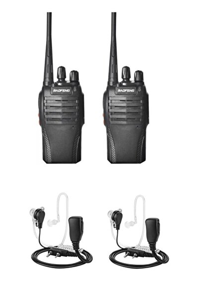 BAOFENG 2 adet Baofeng BF-999S + 2 adet akustik kulaklık