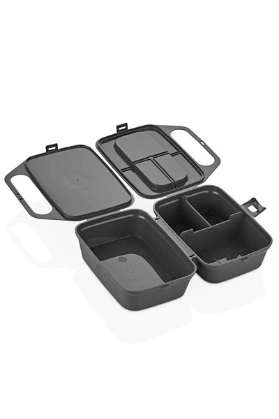 BuNeBox Portable Patterned Lunchbox - 4 Compartment Lunch Box and Food Storage Container