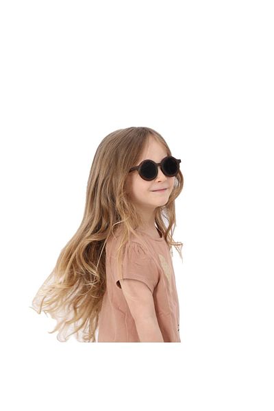 machupıcchu Scandinavian Imported Model Baby-Child Sunglasses Uva400 Protected Brown Frame Brown Glass