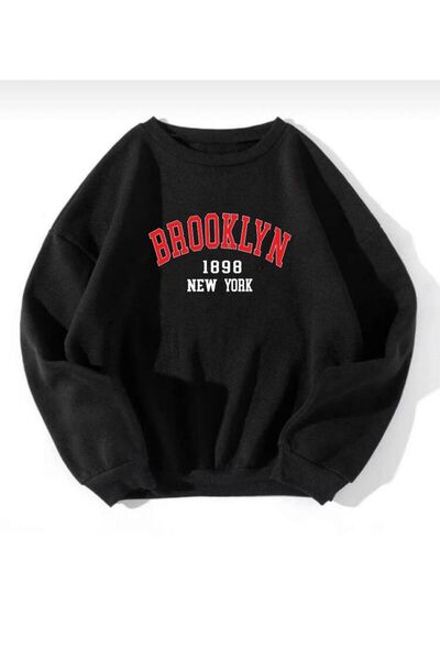 offsidesign Brooklyn 1898 Štampano Unisex ženska Oversize kroj majica - bela,...