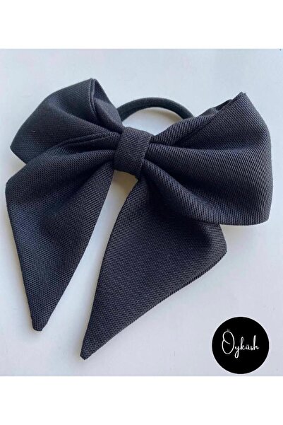 öyküsh collection Siyah Lastikli Fiyonk Kurdele Toka Öyküsh