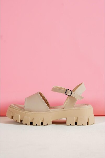 Les Passent Sandale de damă cu talpă înaltă și curea la gleznă - Ten Merly