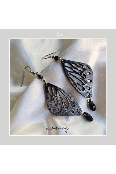 by Merry Butterfly Model Earrings - Wing and Fairy Earrings, Fairycore Earrings