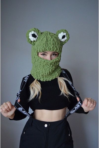 AidaAstrid Snow Mask Hat Puffy Beanie Ski&Snowboard Balaclava