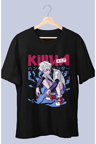 Fuddy Moda Hunter X Hunter Killua Ex V2 Štampano Unisex Oversize kroj majica