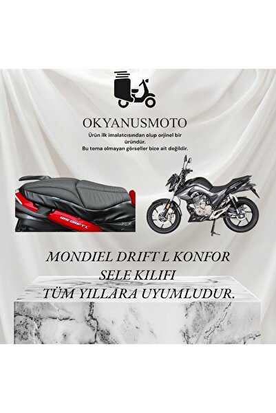 OKYANUSMOTO غطاء سرج مريح من مونديل دريفت إل