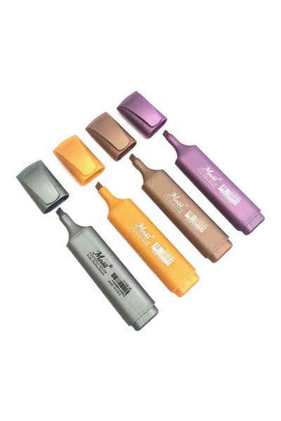 Masis Metallic Highlighter Marker 4 Colors