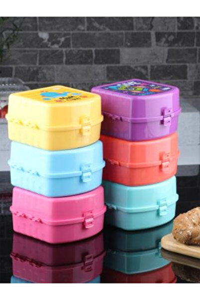BuNeBox Patterned Lunch Box - 2 Layers, 4 Compartments Lunch Box - Food Storage Container